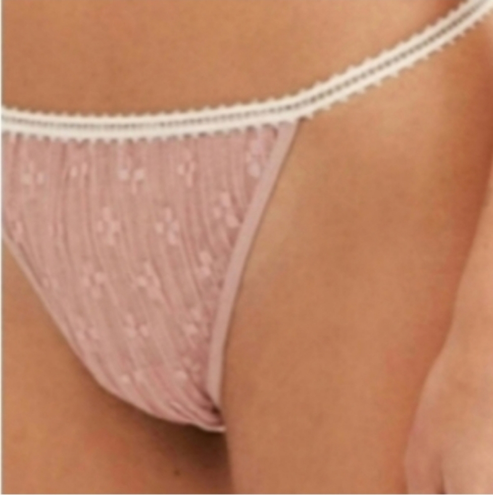 Free People Gabriella Thong Panties in Pixie Nude